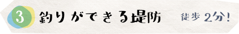 釣りができる堤防